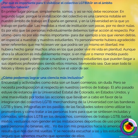 Fragmento de la entrevista a Eugenio Molina